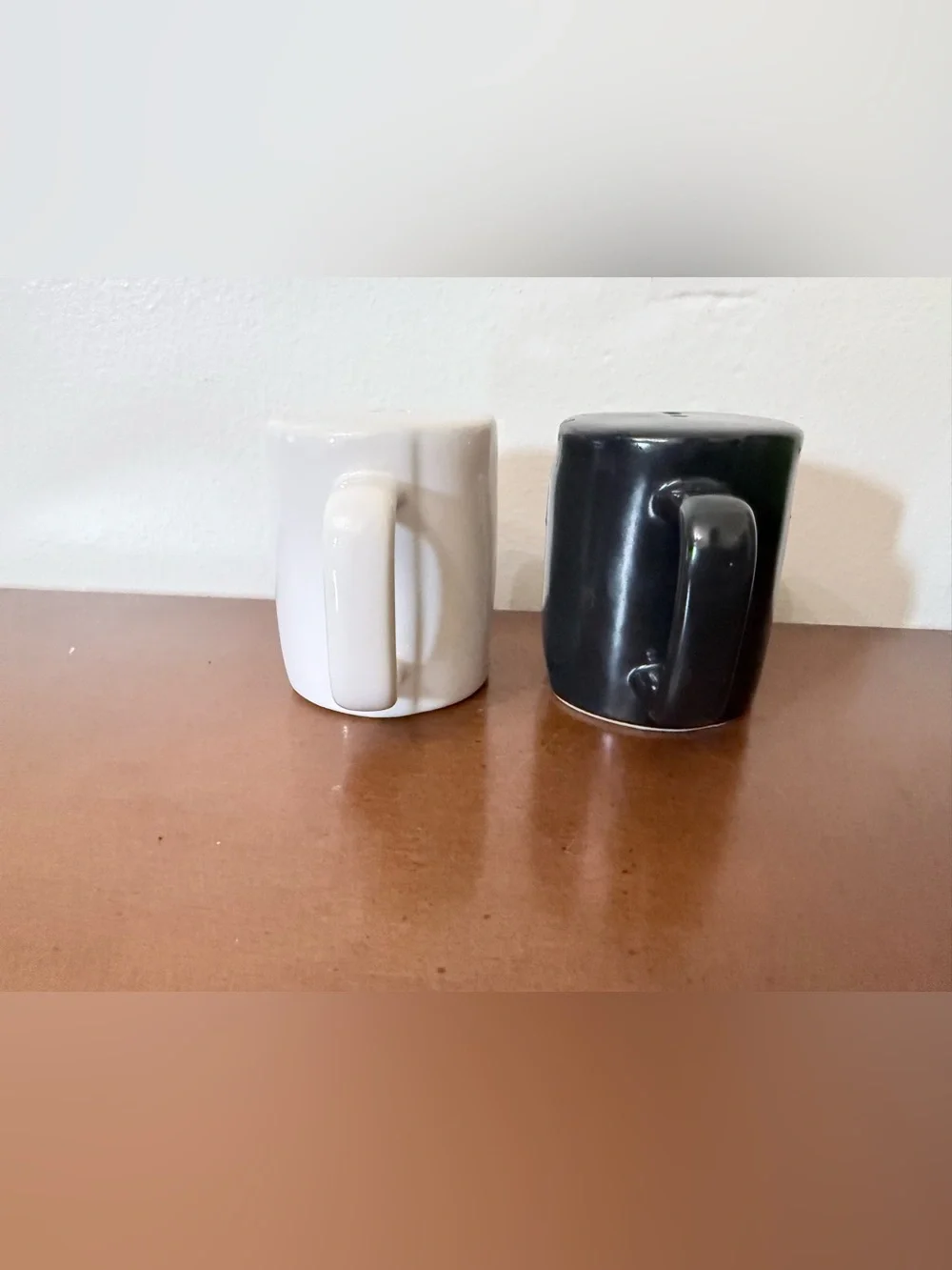 Rae Dunn Salt & Pepper Shaker Set Black White Country Farmhouse Ceramic